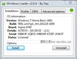 Windows Loader 2.1.0 ʾͼ